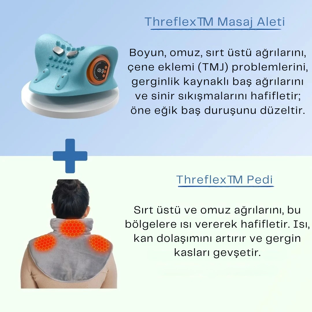 TheraFlex™ – 4’ü 1 Arada Boyun Terapi ve Masaj Cihazı