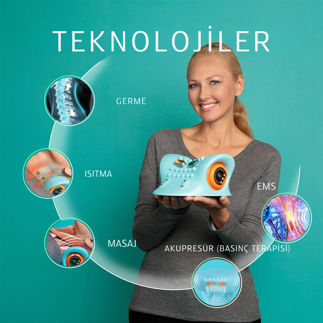 TheraFlex™ – 4’ü 1 Arada Boyun Terapi ve Masaj Cihazı